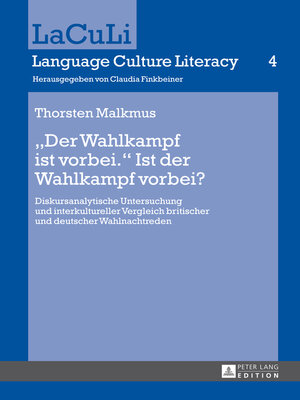 cover image of «Der Wahlkampf ist vorbei.» Ist der Wahlkampf vorbei?